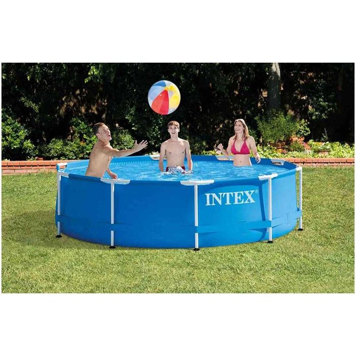 Piscina rotunda cu cadru meltalic Metal Frame Intex 28210NP, D366xH76 cm (nu contine pompa cu filtru) - RESIGILAT