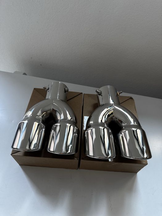 Ornament Evacuare Dubla Inox Tip Tipsuri Mercedes BMW Audi Golf etc…