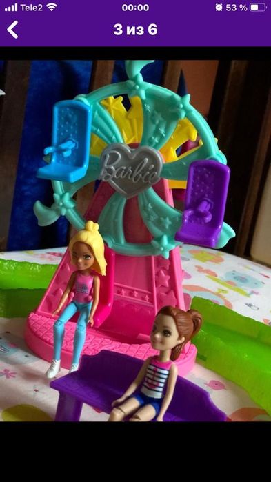 Четыре набора Барби в движении