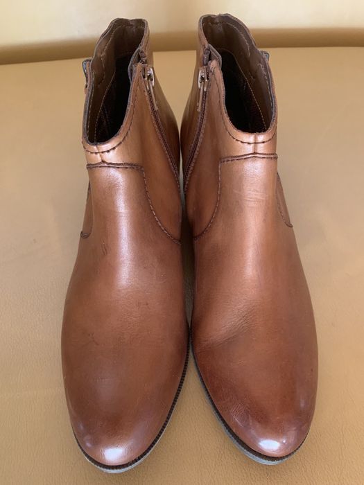 Женские полусапожки 40-размера / ГЕРМАНИЯ  / НАТУРАЛЬНАЯ КОЖА