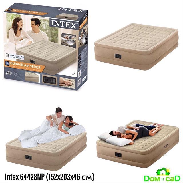 INTEX Оригинальный Надувной кровать  (203×152×46). Бесплатно доставка