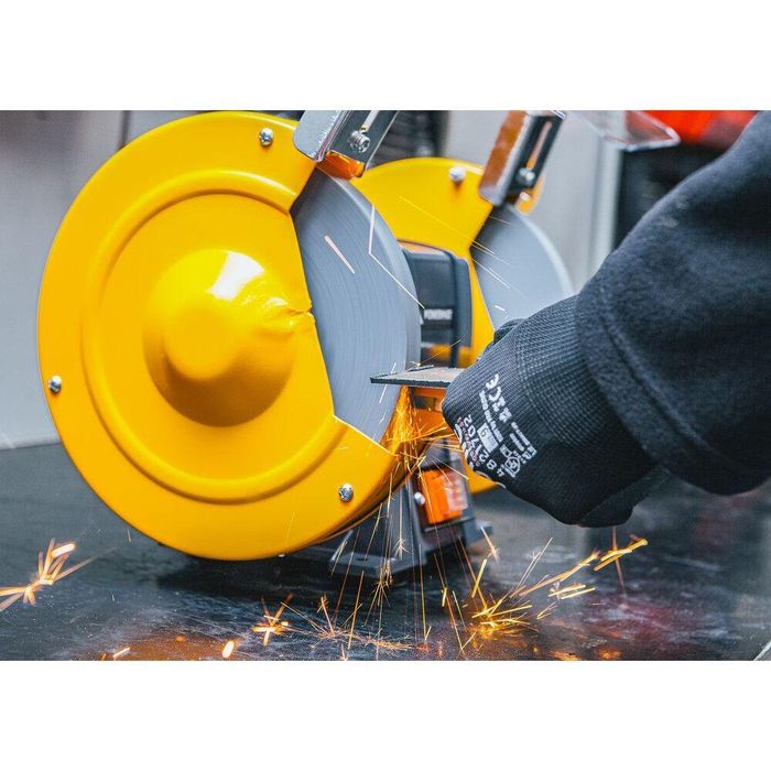 Polizor de banc cu 2 pietre, 1850 W, diametru disc 200 mm, 2950 rpm,