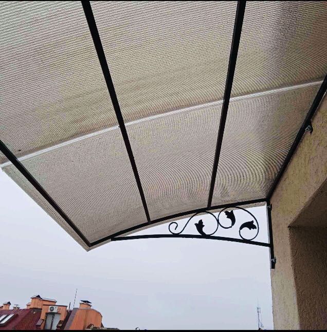 Козирка,  навес, тента, сенник, Козирки с поликарбонат.