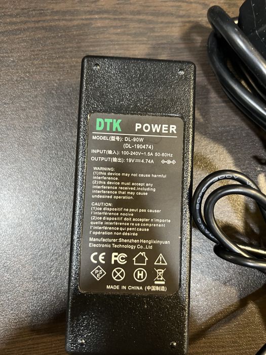Захранване за лаптоп 19V 4.74A 90W DTK Power