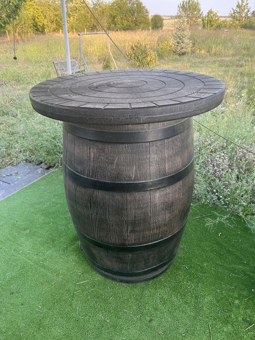 Маса във формата на буре, щъркел, бъчва, градинска маса