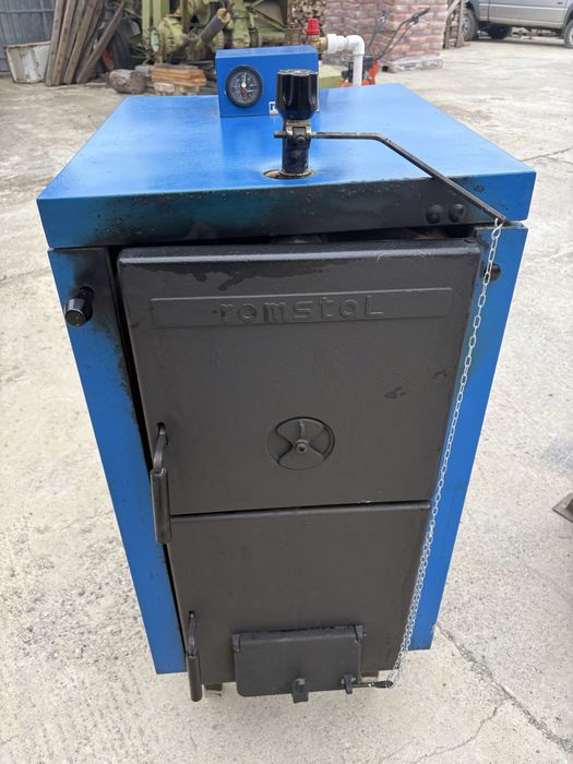 Centrala lemne 25 kw si puffer izolat 1000 litri
