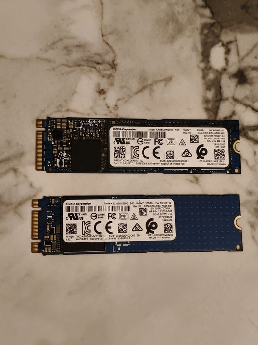 SSD NVMe 256gb Kioxia 61% gen 3