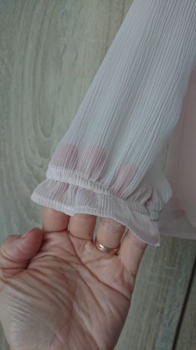 Bluza eleganta guler mărgele fete 5-6 ani, 110 cm