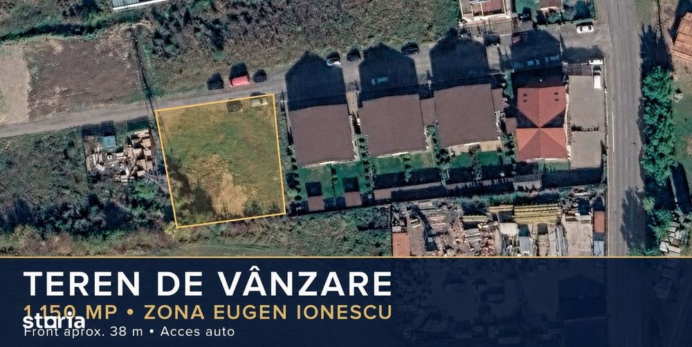Teren Intravilan De Vânzare – 1.150 Mp – Zona Eugen Ionescu