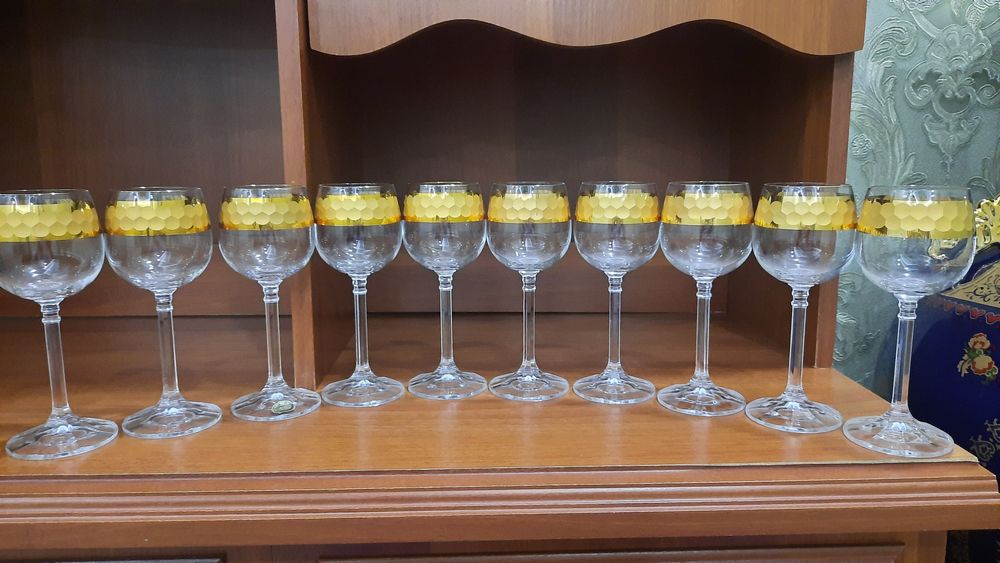 Бокалы из богемского стекла