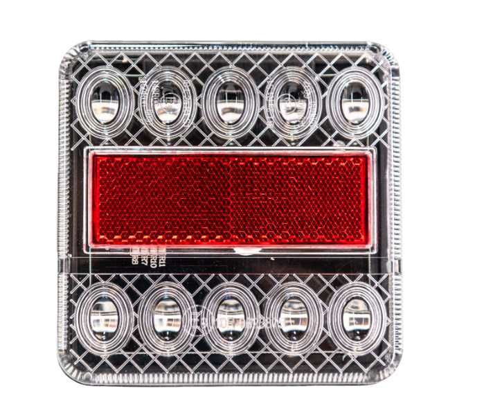 LED стопове за ремаркета и колесари, 12 V, пет функции, с магнит