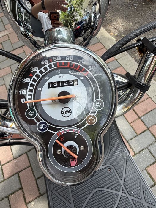 Scuter SYM Allo 2020 49cc Benzina Euro 4 Negru 18125 km Stare Perfecta Fara Defecte