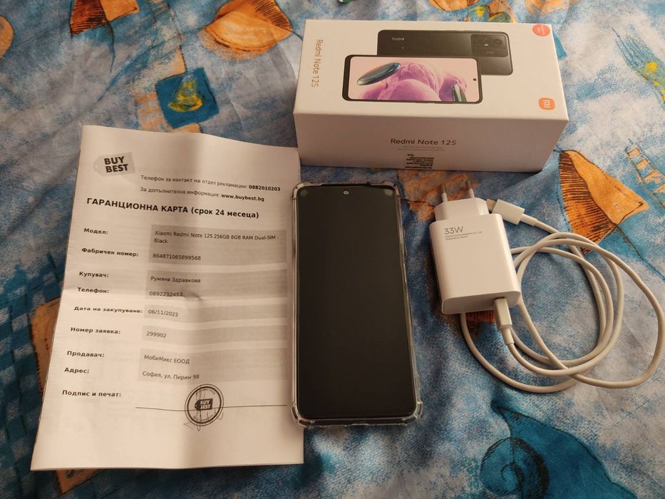Xiaomi Redmi Note 12S 256GB 8GB+4GB RAM Dual в гаранция