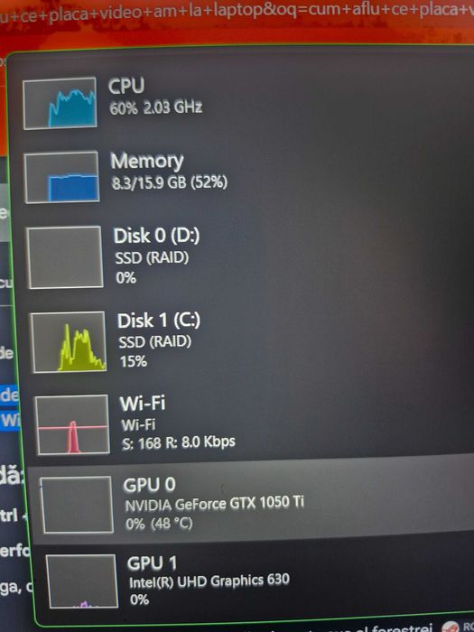 Laptop ASUS TUF Gaming FX504  i7  GTX 1050 Ti  16GB RAM SSD 256GB