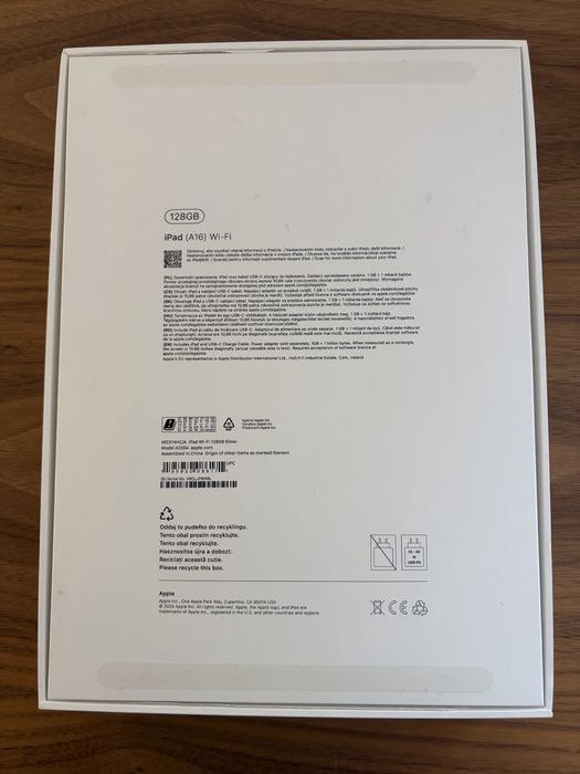 iPad (A16) Wi-Fi 128 GB Silver
