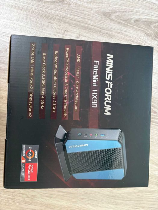 MiniPC Minisforum HX90 - Ryzen 9 5900HX, Samsung 980 500 GB, 32 GB RAM