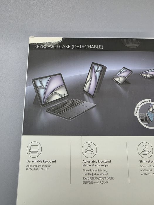 ESR Shift Калъф с клавиатура за iPad Air 11" (M4/M3/M2) и Air 10.9", тъмносив