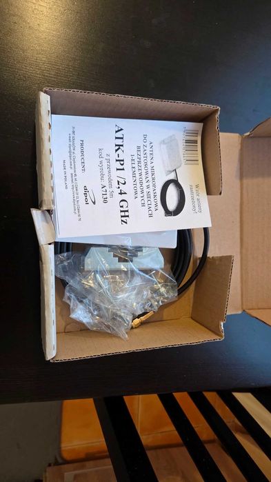 Antenă WiFi 2.4GHz 8 db panel ATK-P1/2.4GHz 5m cablu, SMA/RP, Dipol A7130