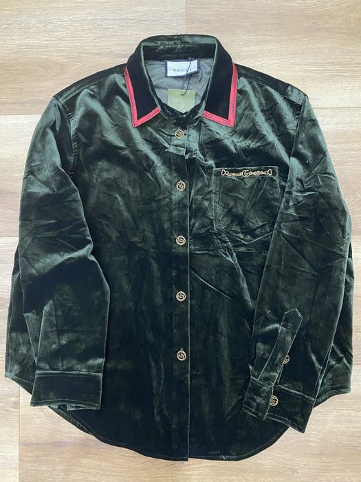 Велюровая рубашка