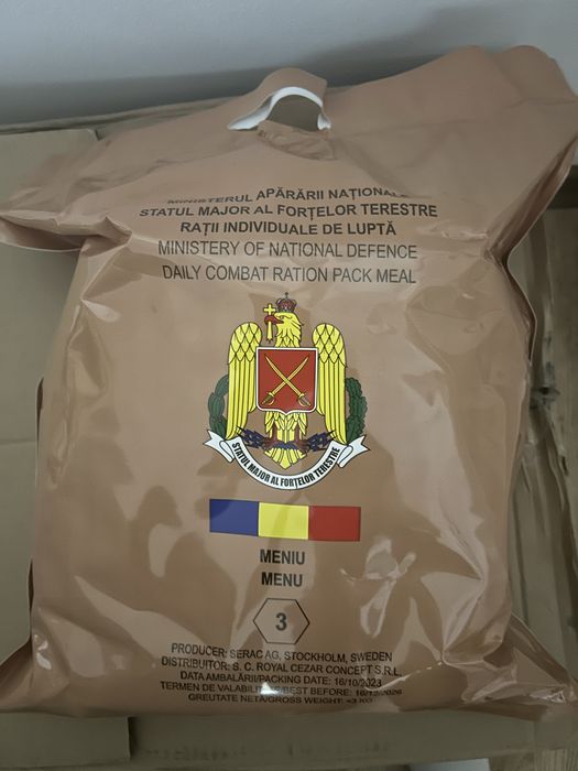 Meniuri MRE armata
