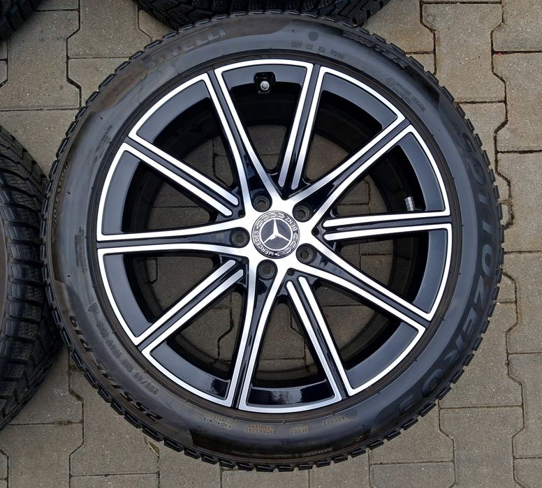 Jante Mercedes AMG NightPaket Diamond Cut pe 19 cu anvelope Pirelli roti jenti  BMW Audi