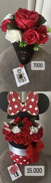 Букеты из мыльных роз