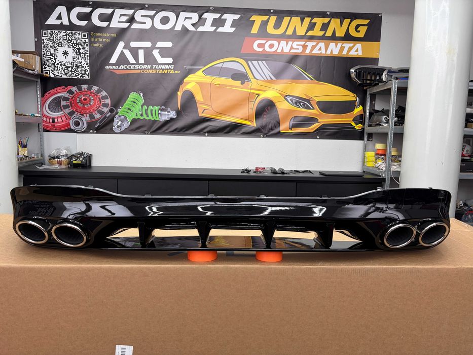 Difuzor Bara Spate cu Ornamente Evacuare - Mercedes CLA W118