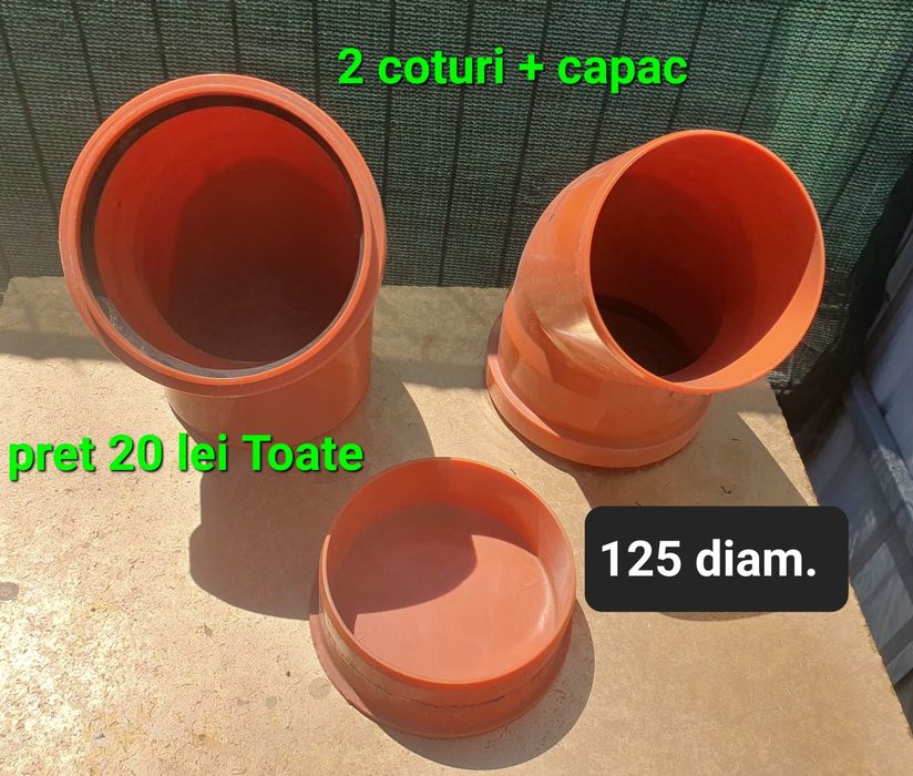 Tevi PVC canalizare 125 diam.