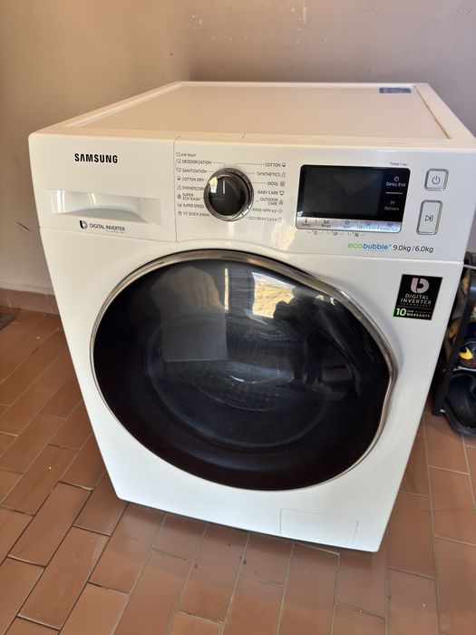 Пералня със сушилня Samsung WD90J6410AW/LE