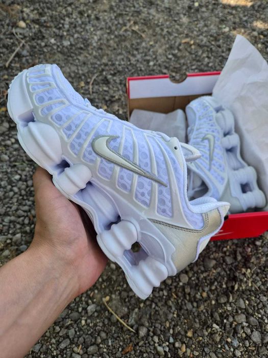 Nike Shox TL White Metalic Silver, mărimi 41  43