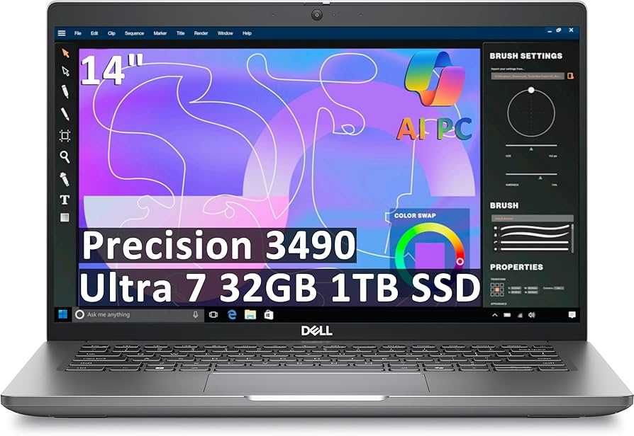 Laptop Dell Precision 3490 Ultra 7 32GB Ram 1TB 4G Nou 2 Ani Factura