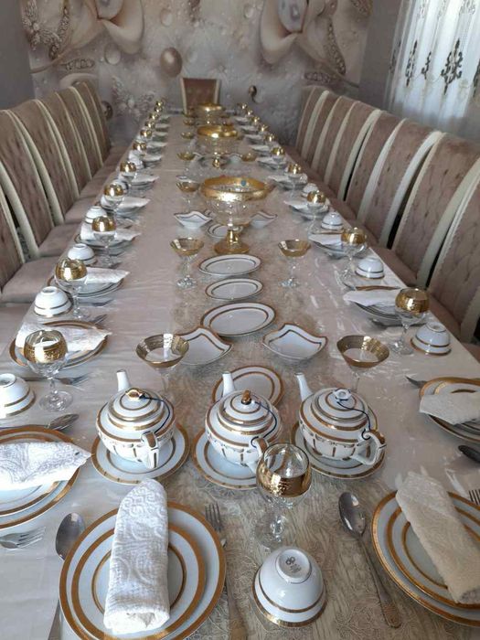 Прокат посуды столов и стульев