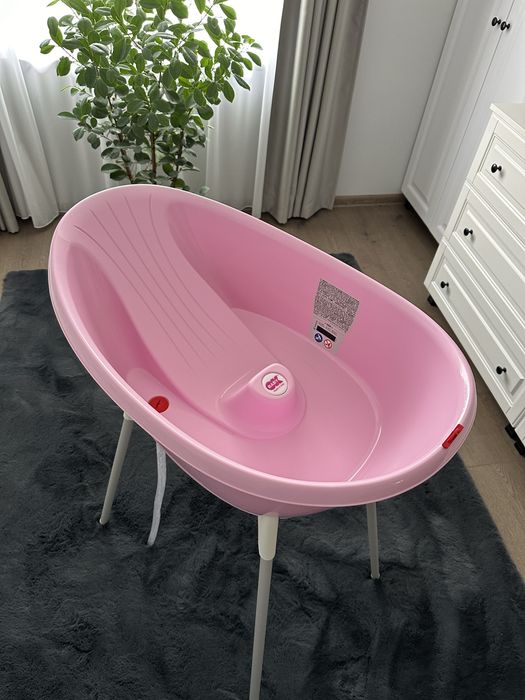 Cadita de baie baby eco cu termometru si suport