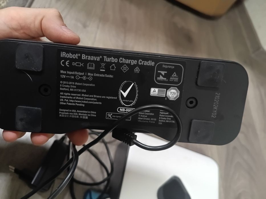 Mop robot iRobot Braava 390 Turbo, Panze Microfibra, Mod mop, Pro-Clea