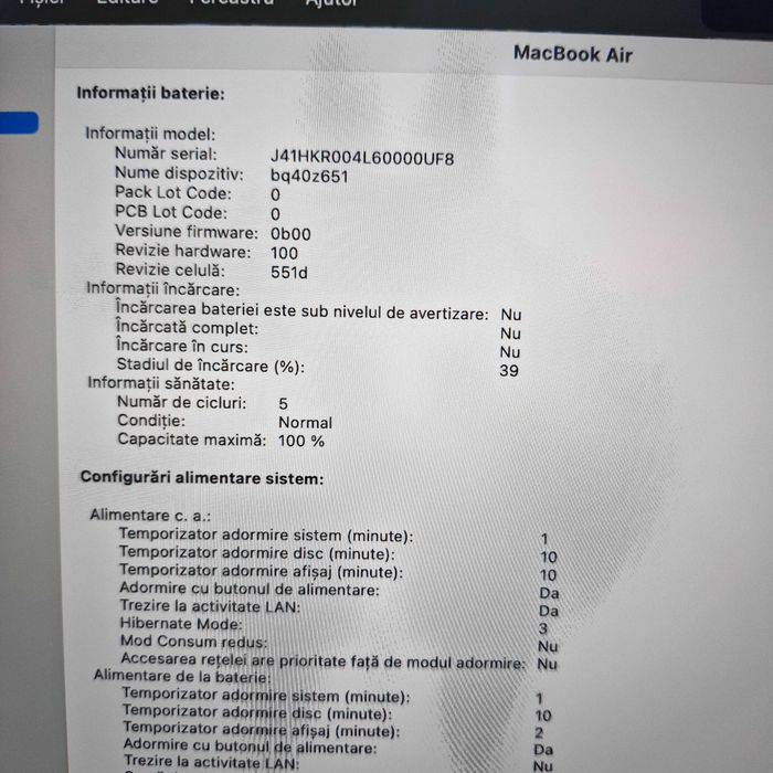 Laptop Apple MacBook Air 13 M4 16GB 512GB Garantie Zeus Amanet Militar