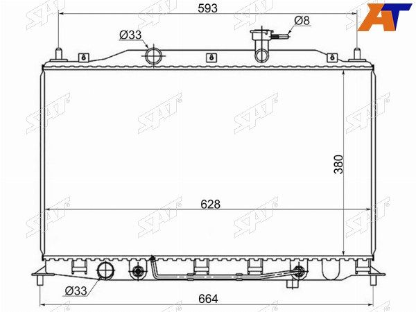 Радиатор Hyundai Accent