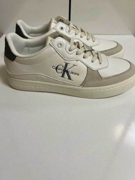 Нови мъжки маратонки CALVIN KLEIN - Toothy Runner, кожени, 42, 43, 44