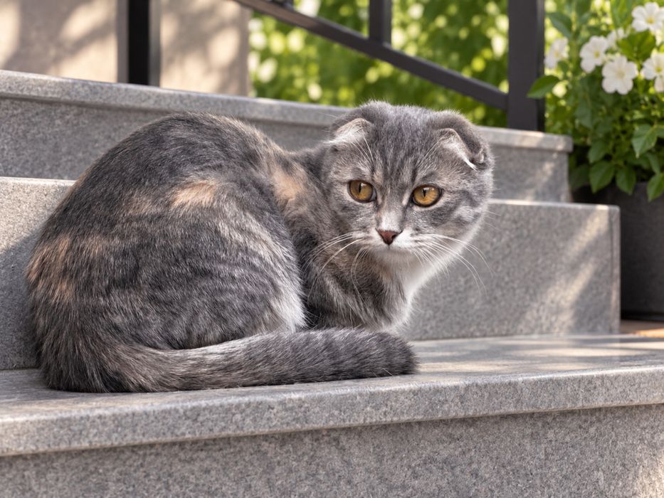 Шотландская вислоухая кошка