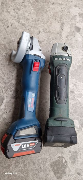 Bosch ,Metabo polizor pe acumulator