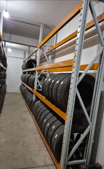 Rafturi metalice depozitare anvelope cauciucuri roti jante