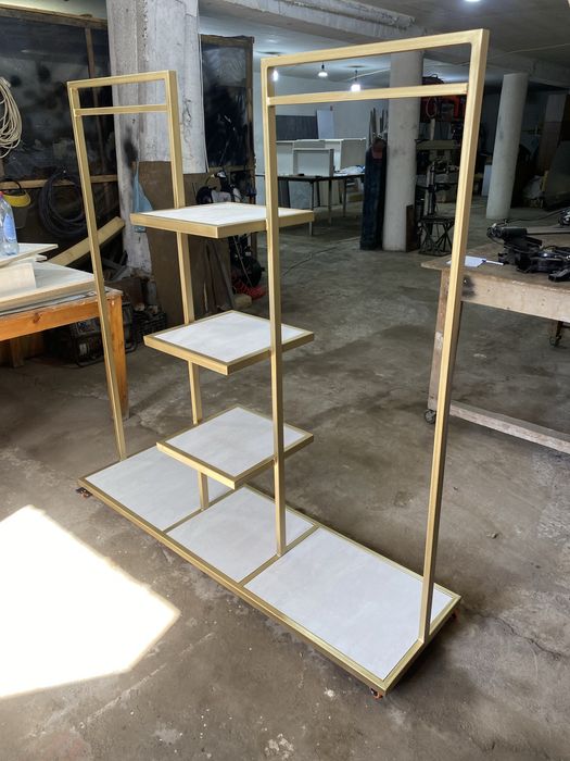 Вешалка полка для  прихожей и магазинов