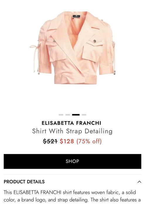 Elisabetta Franchi късо сако/ризка S/Elisabetta Franchi рокля М/Elisabetta Franchi ново боди XS-S