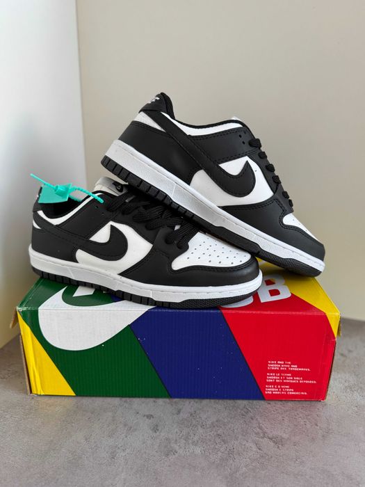 Adidași Nike AIR Dunk Panda, Unisex, NOI - Cu Cutie / Accesorii