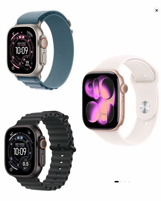 Apple watch-uri NOI, neactivate. Model: SE2/SE3, seria 10/11, ULTRA 3