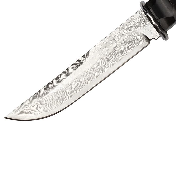 Cutit vanatoare, Hell Raiser, 23.5 cm, otel damasc, teaca piele