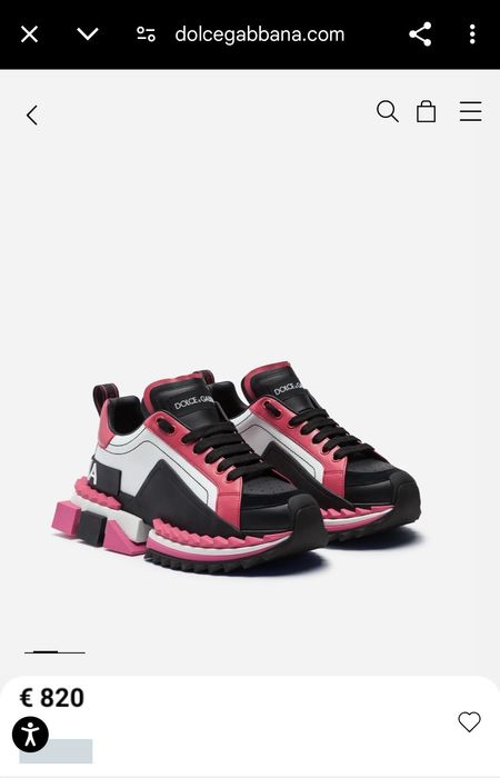 Sneakersi femei 38 Originali Dolce Gabbana Super Queen ca Noi!acte