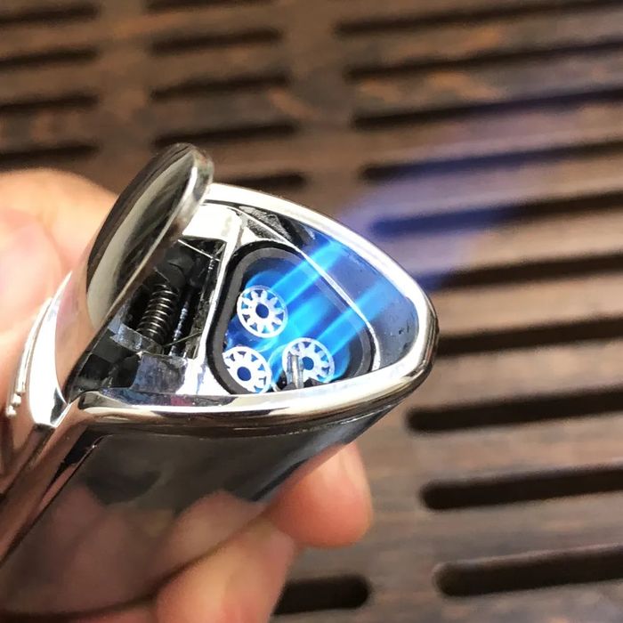 Луксозна метална запалка за пури Jobon (Троен джет) в четири цвята