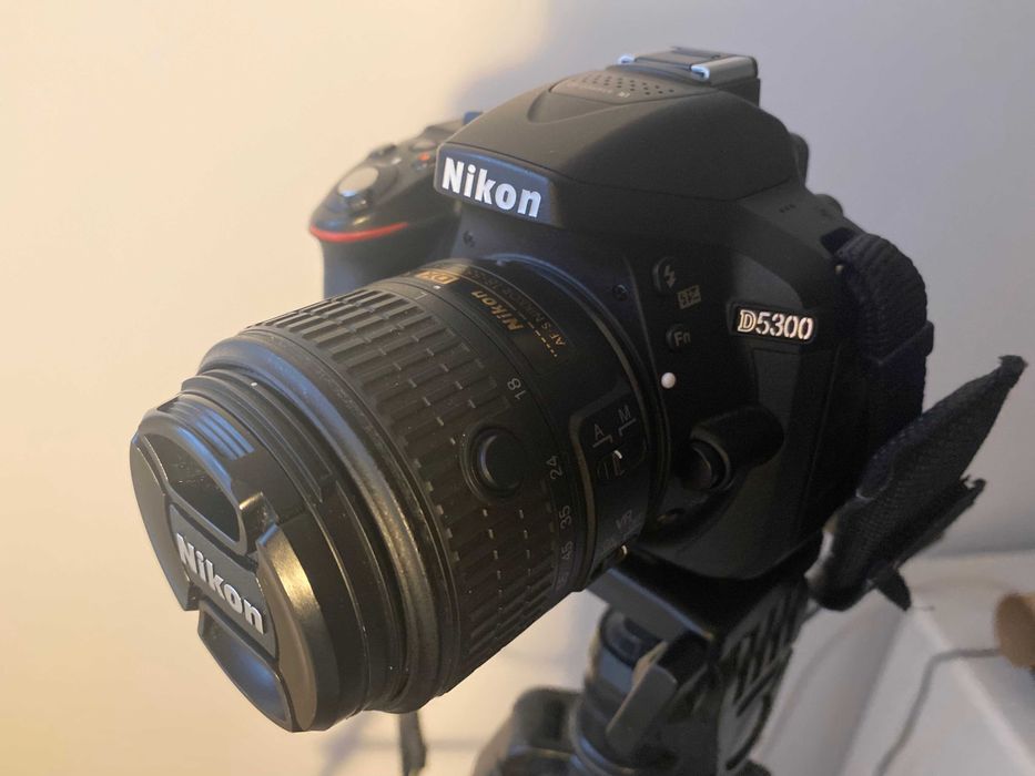 Aparat foto DSLR Nikon D5300, Obiectiv AF-P 18-55mm + AF-P 55-200mm