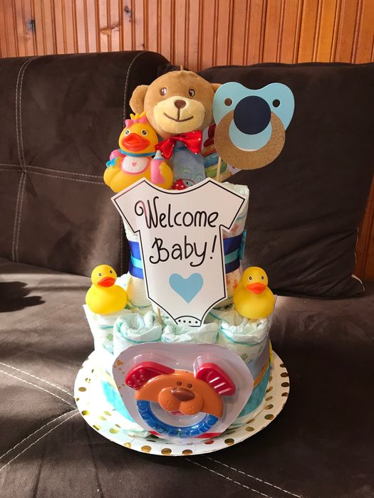 Торта от памперси за новородено или друг повод