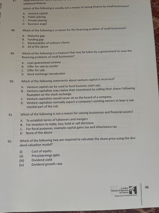 ACCA F9 Financial Management